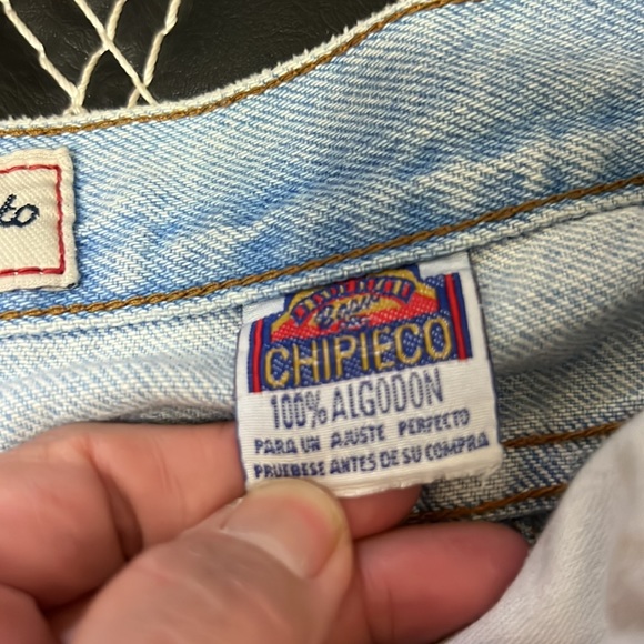 Vintage Chipieco Buttons Fly Jeans High Waist Sz 15 - Picture 14 of 15